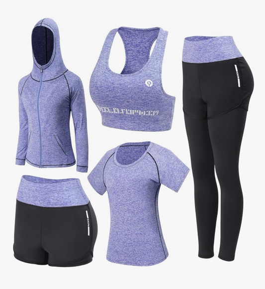 Women Workout Clothes Set 5 PCS