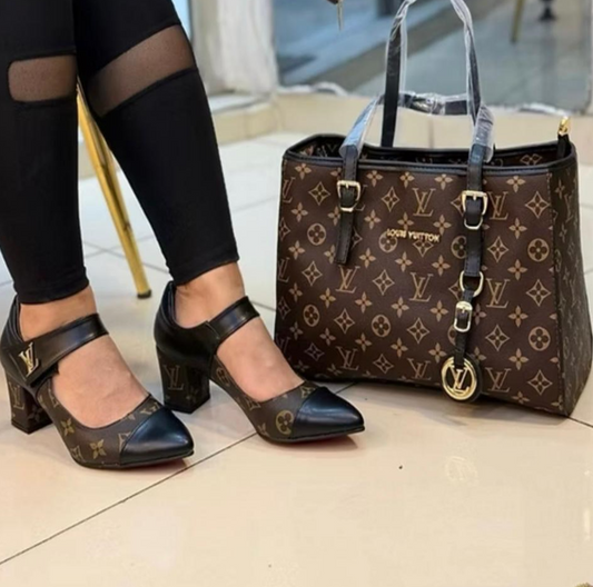 Heels shoe and Purse