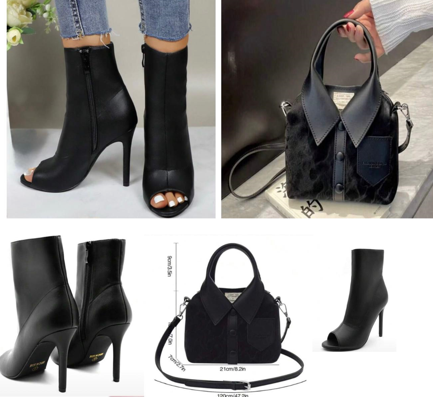 Boots Heel Zipper & Bag